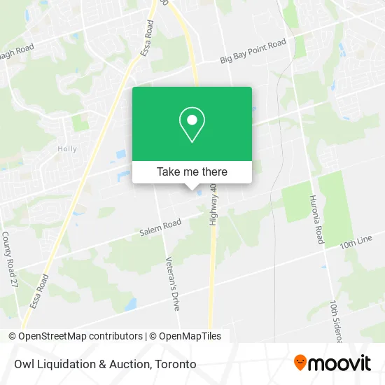 Owl Liquidation & Auction map