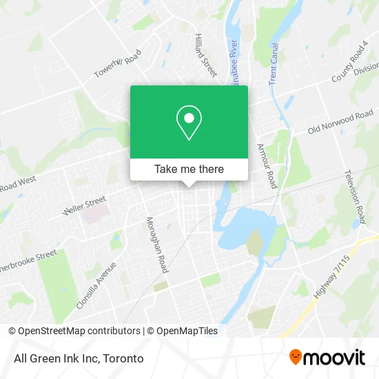 All Green Ink Inc map