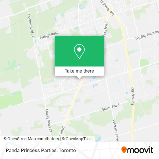 Panda Princess Parties map