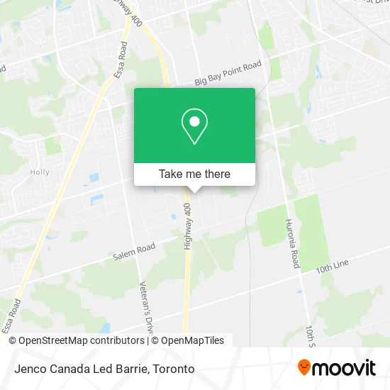 Jenco Canada Led Barrie map