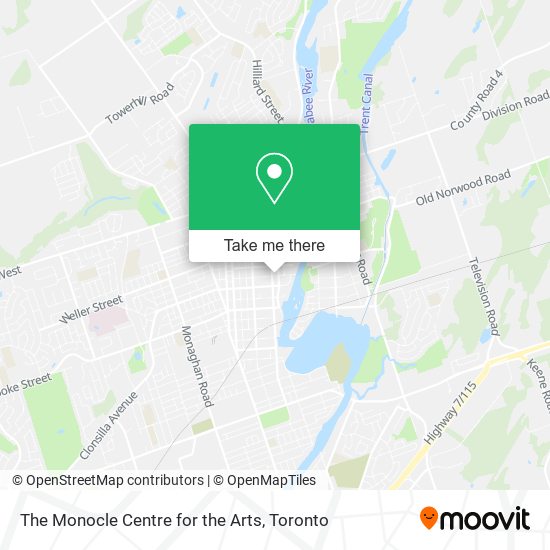 The Monocle Centre for the Arts map
