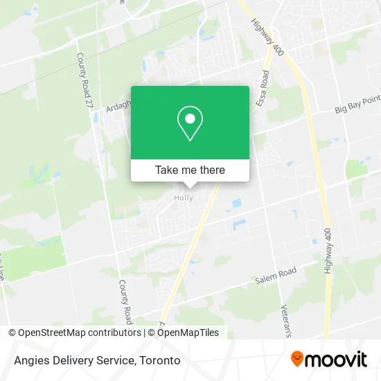 Angies Delivery Service map