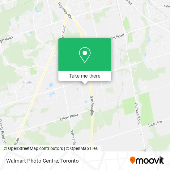 Walmart Photo Centre map