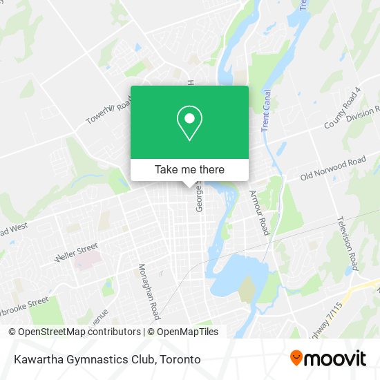 Kawartha Gymnastics Club map