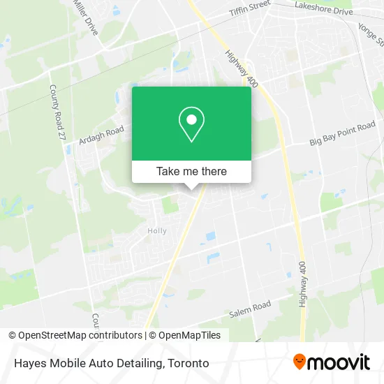 Hayes Mobile Auto Detailing map