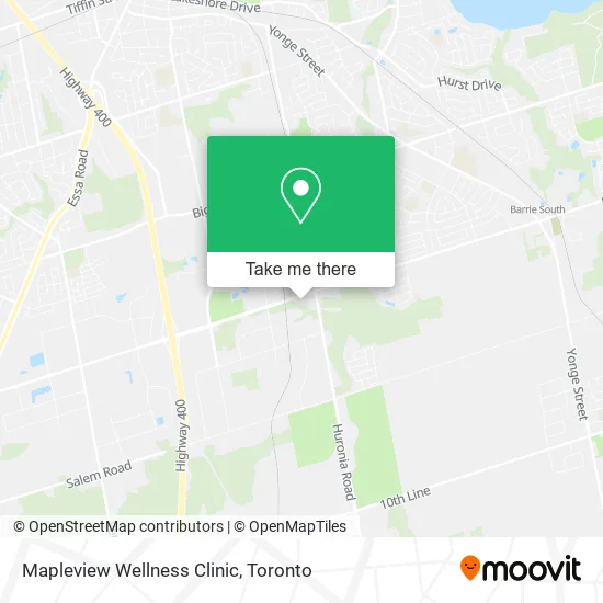 Mapleview Wellness Clinic map