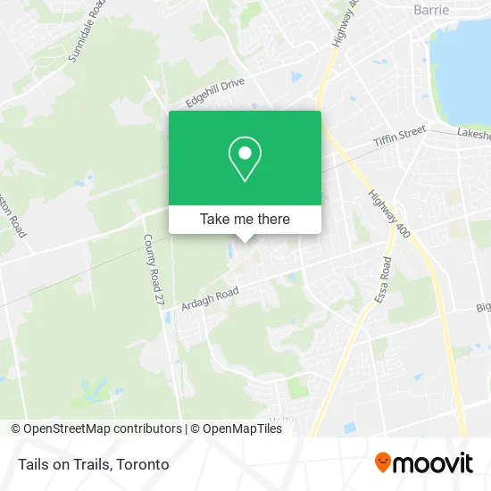 Tails on Trails map