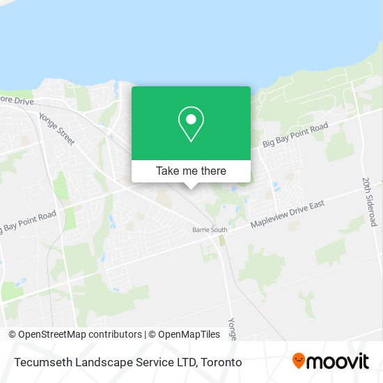 Tecumseth Landscape Service LTD map