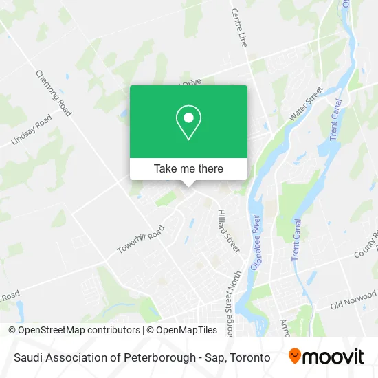 Saudi Association of Peterborough - Sap map