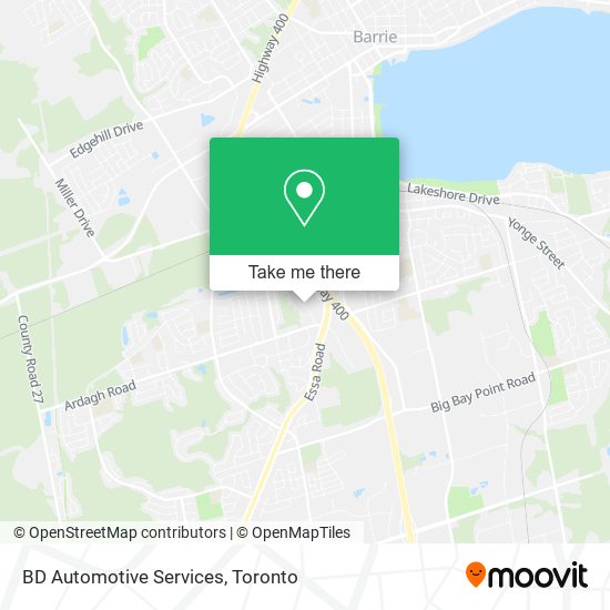 BD Automotive Services map