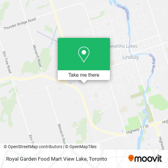 Royal Garden Food Mart View Lake map