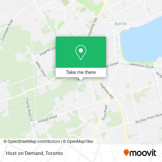 Host on Demand map