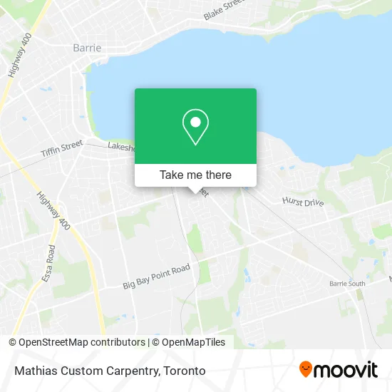 Mathias Custom Carpentry map