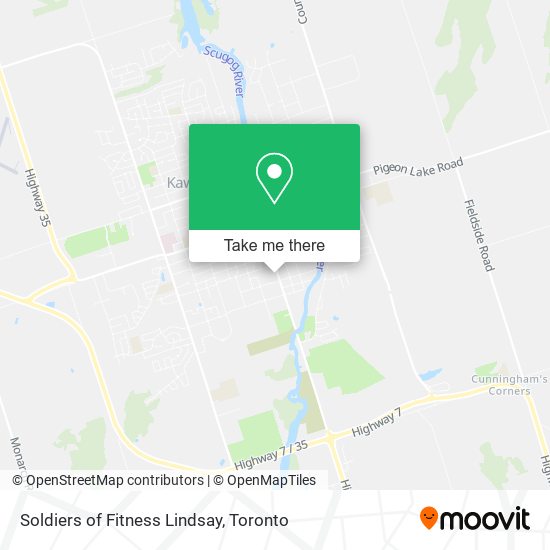 Soldiers of Fitness Lindsay map
