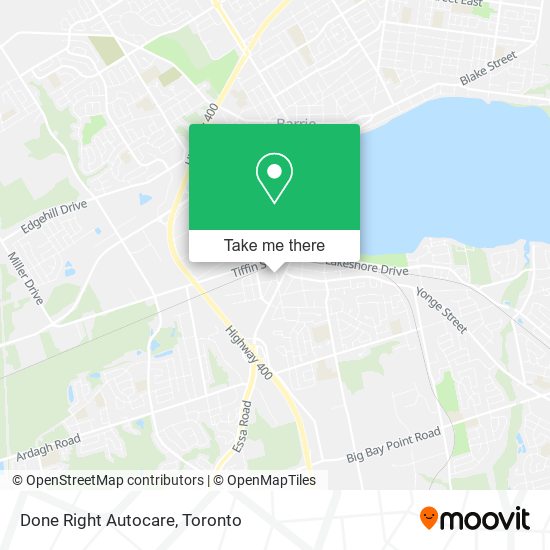Done Right Autocare map