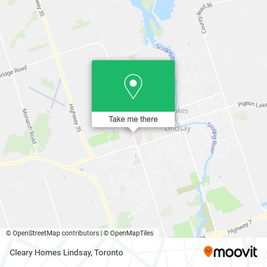 Cleary Homes Lindsay map