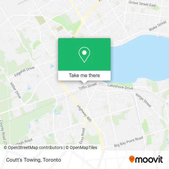 Coutt's Towing map