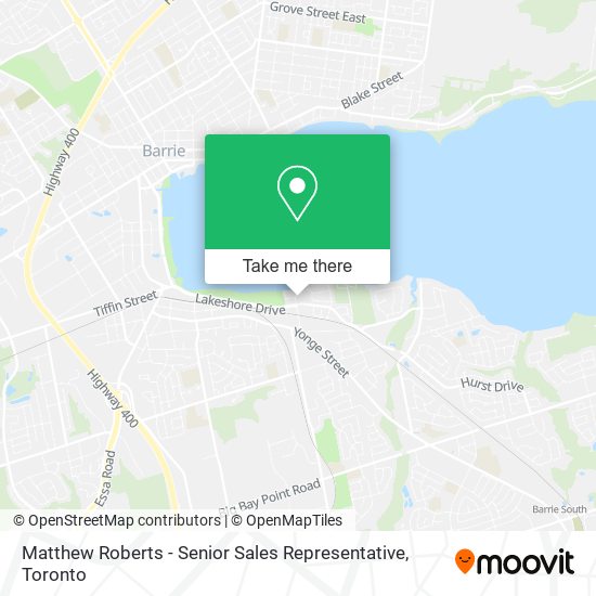 Matthew Roberts - Senior Sales Representative map