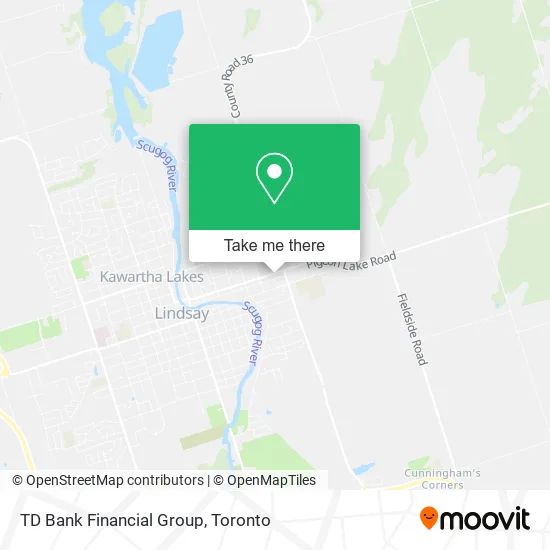 TD Bank Financial Group map