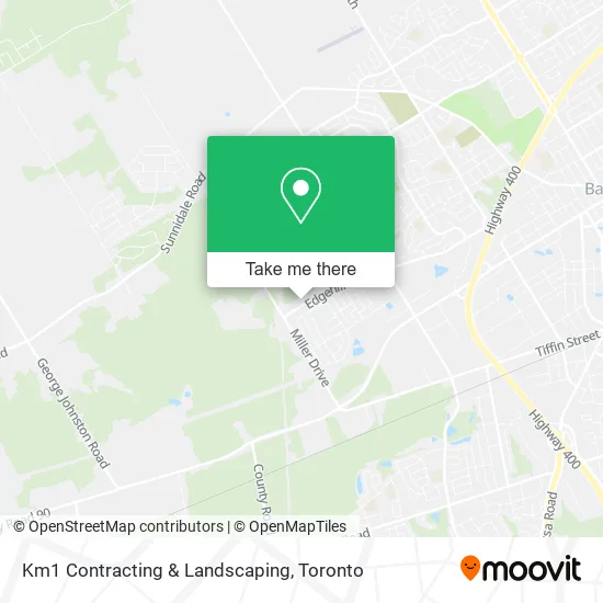Km1 Contracting & Landscaping map