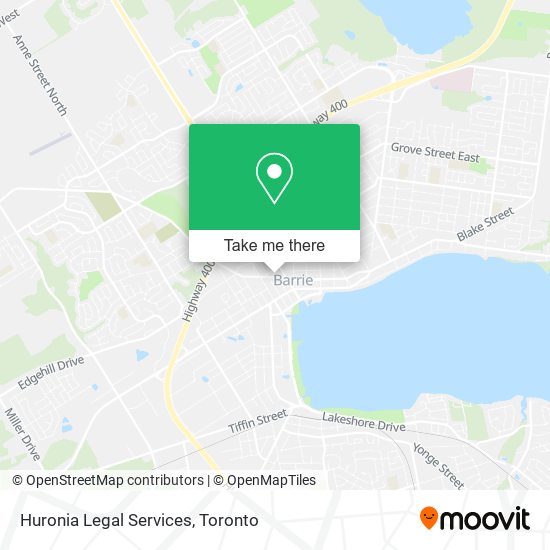 Huronia Legal Services map