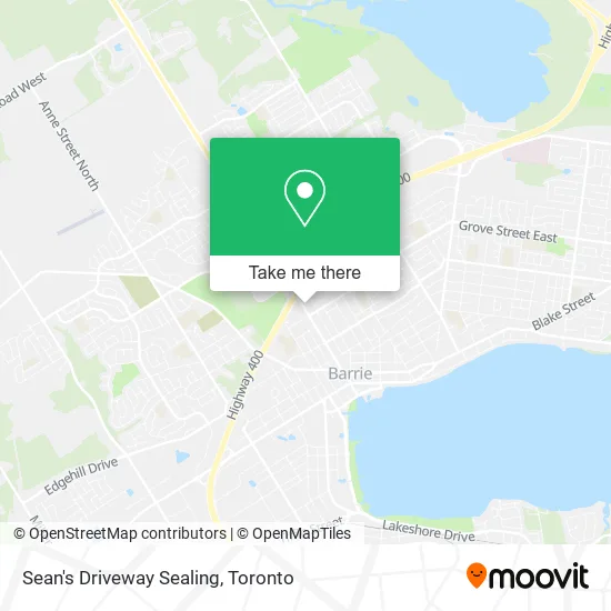 Sean's Driveway Sealing map