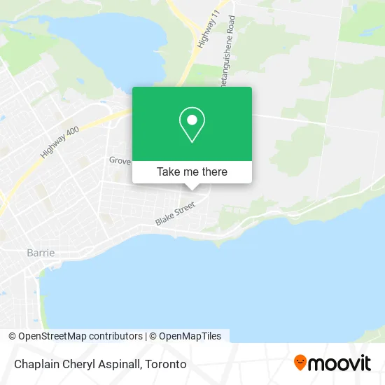 Chaplain Cheryl Aspinall map