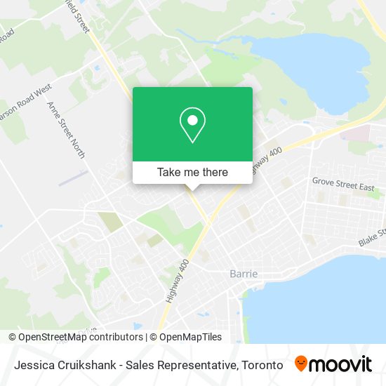 Jessica Cruikshank - Sales Representative map