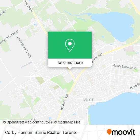 Corby Hannam Barrie Realtor map