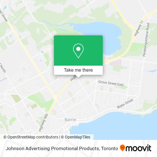 Johnson Advertising Promotional Products map