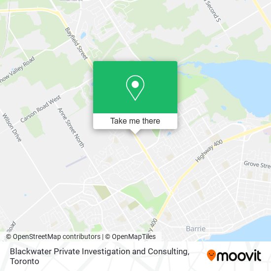 Blackwater Private Investigation and Consulting map