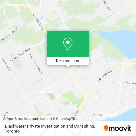Blackwater Private Investigation and Consulting map