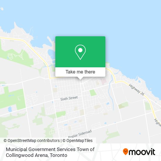 Municipal Government Services Town of Collingwood Arena map