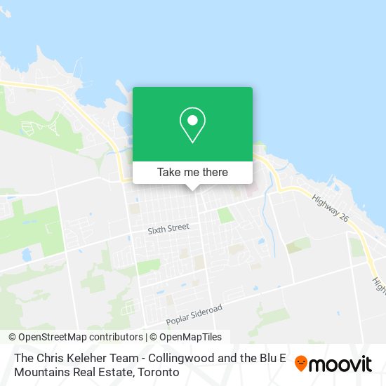 The Chris Keleher Team - Collingwood and the Blu E Mountains Real Estate map
