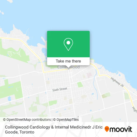 Collingwood Cardiology & Internal Medicinedr J Eric Goode map