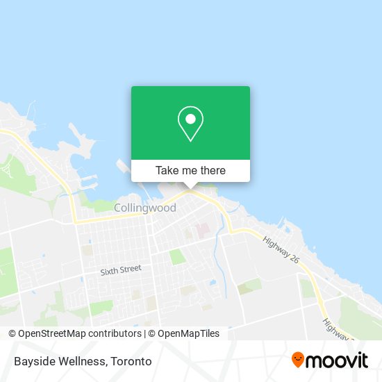 Bayside Wellness map