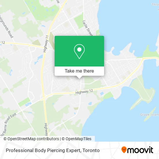 Professional Body Piercing Expert map