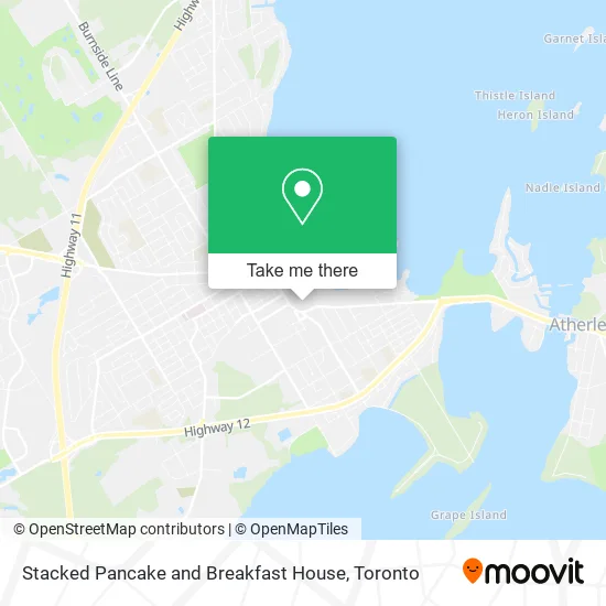 Stacked Pancake and Breakfast House map