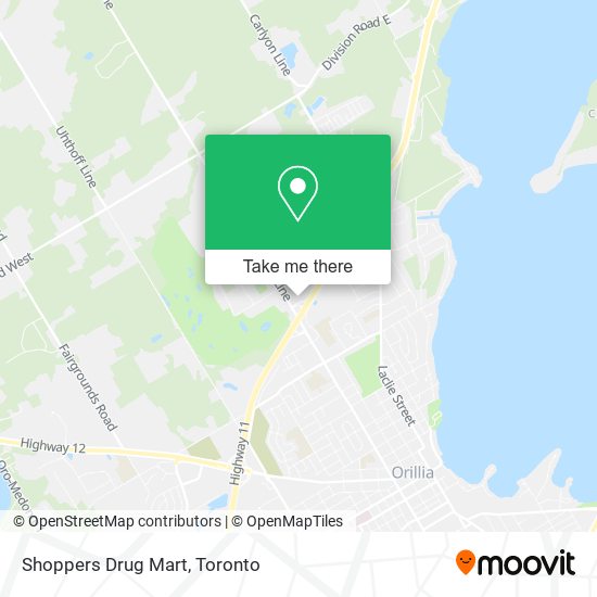 Shoppers Drug Mart map