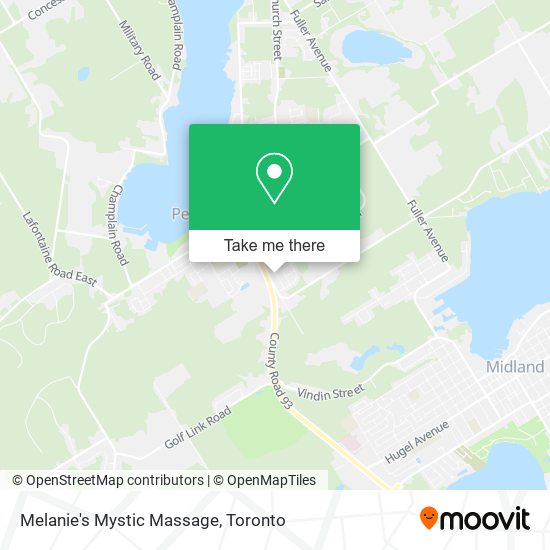 Melanie's Mystic Massage map