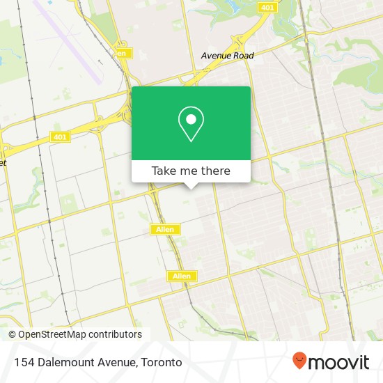 154 Dalemount Avenue map