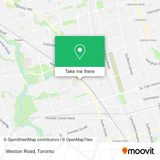 Weston Road map