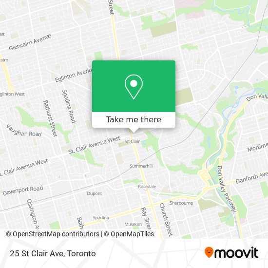 25 St Clair Ave map