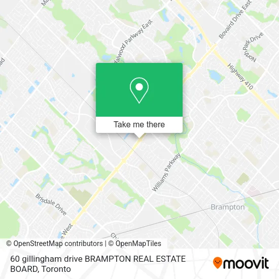 60 gillingham drive  BRAMPTON REAL ESTATE BOARD map