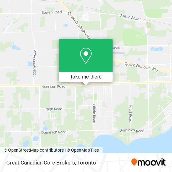 Great Canadian Core Brokers map