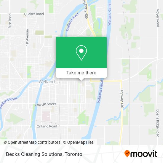 Becks Cleaning Solutions map