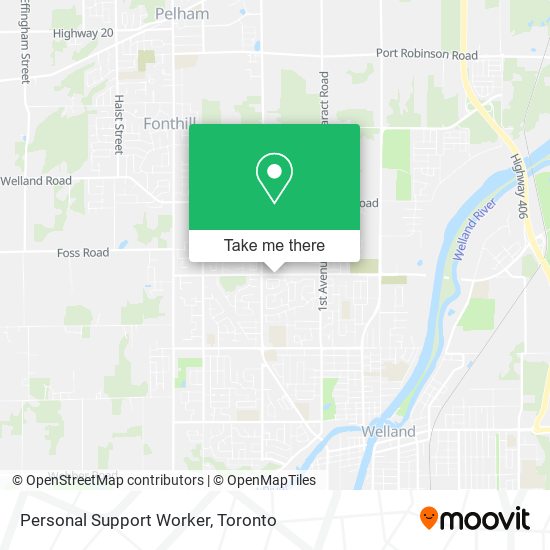 Personal Support Worker map