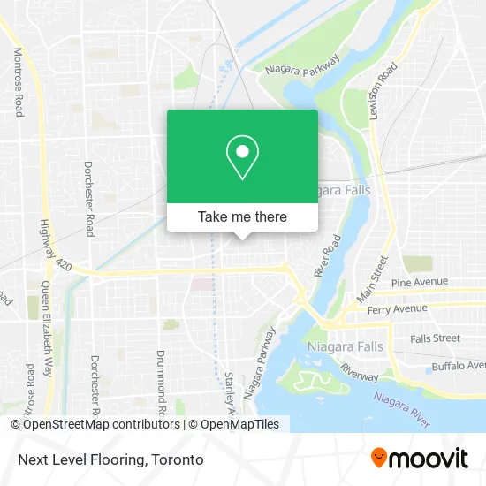 Next Level Flooring map