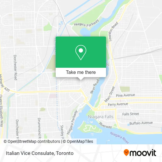 Italian Vice Consulate map