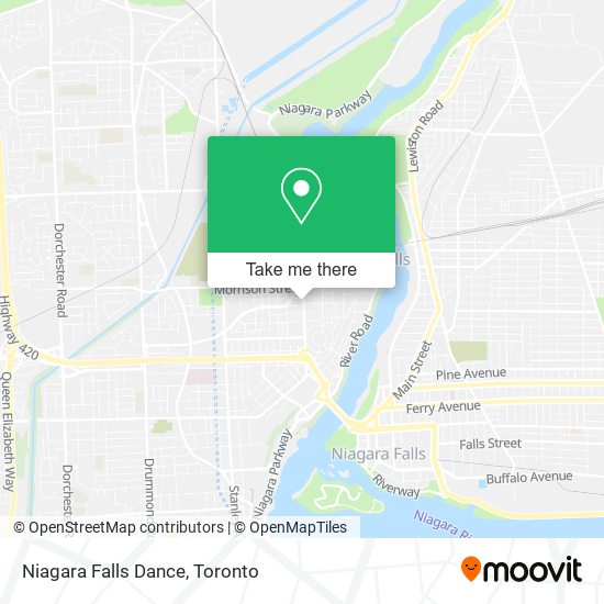 Niagara Falls Dance map